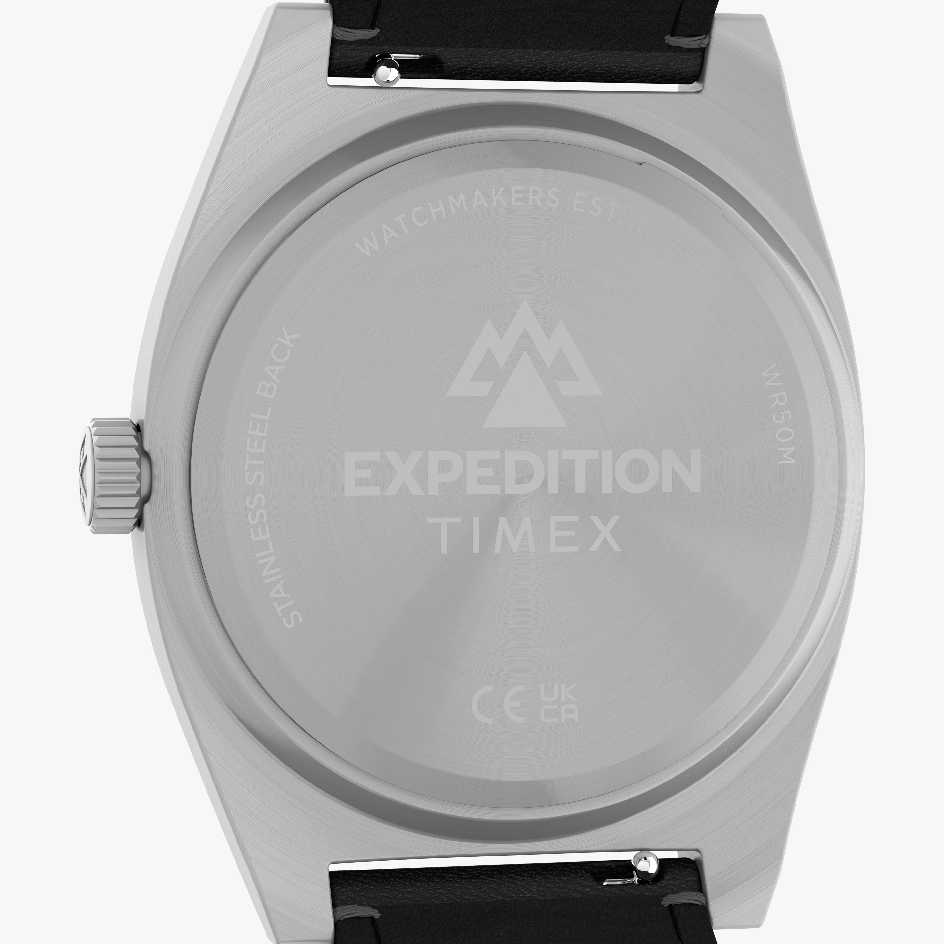 Timex Men's Silver-Tone Brass, Eco-conscious Black | TW2Y30700