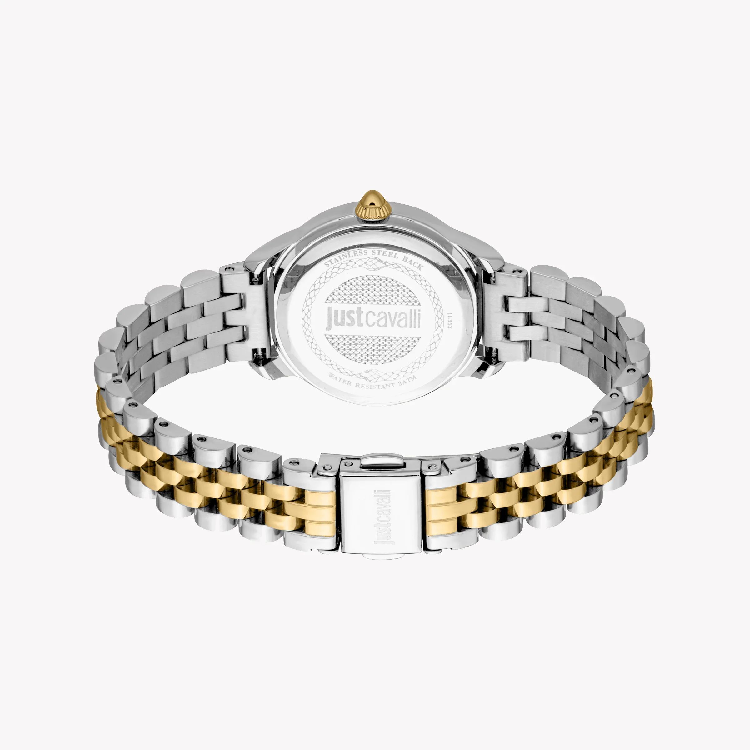 Just Cavalli Women's Two Tone Watch, Silver Dial | Jc1l333m0055